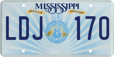MS license plate LDJ170