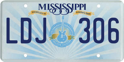 MS license plate LDJ306