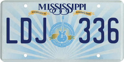 MS license plate LDJ336