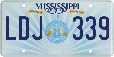 MS license plate LDJ339
