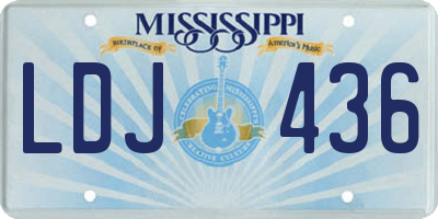 MS license plate LDJ436