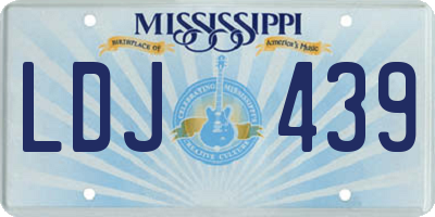 MS license plate LDJ439