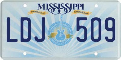 MS license plate LDJ509