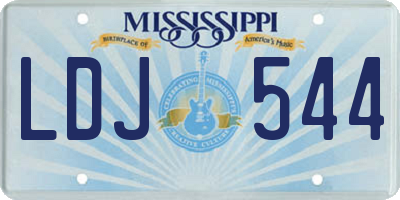 MS license plate LDJ544