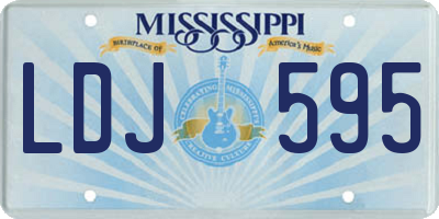 MS license plate LDJ595