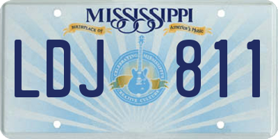 MS license plate LDJ811