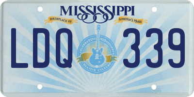 MS license plate LDQ339