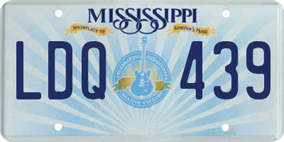 MS license plate LDQ439