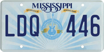 MS license plate LDQ446