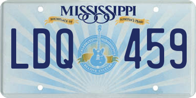 MS license plate LDQ459