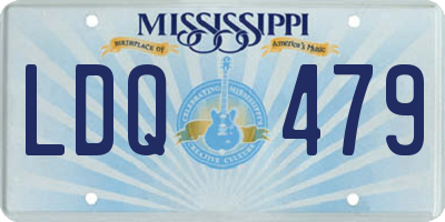 MS license plate LDQ479