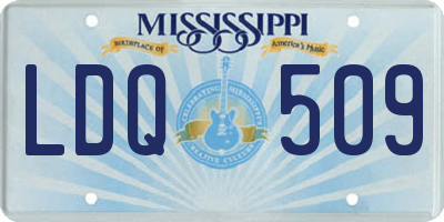 MS license plate LDQ509