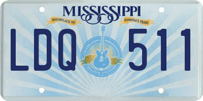 MS license plate LDQ511