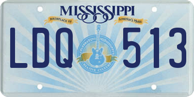 MS license plate LDQ513
