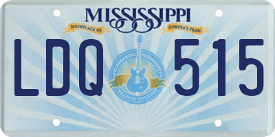 MS license plate LDQ515