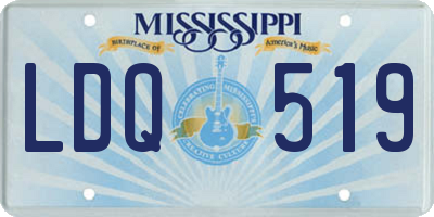 MS license plate LDQ519