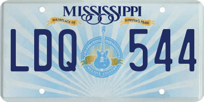 MS license plate LDQ544