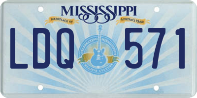 MS license plate LDQ571
