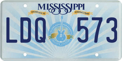 MS license plate LDQ573