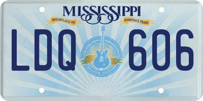 MS license plate LDQ606