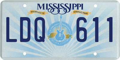 MS license plate LDQ611