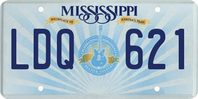 MS license plate LDQ621