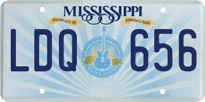 MS license plate LDQ656