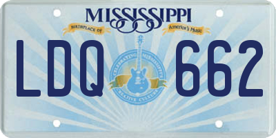 MS license plate LDQ662