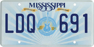 MS license plate LDQ691