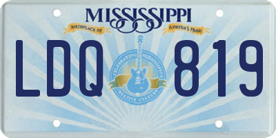 MS license plate LDQ819
