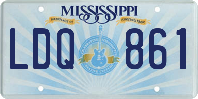 MS license plate LDQ861
