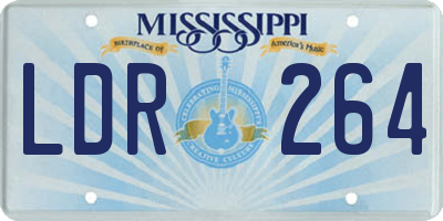 MS license plate LDR264