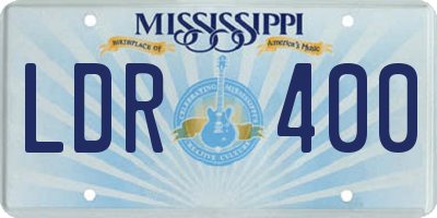 MS license plate LDR400