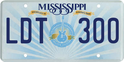 MS license plate LDT300