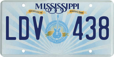 MS license plate LDV438