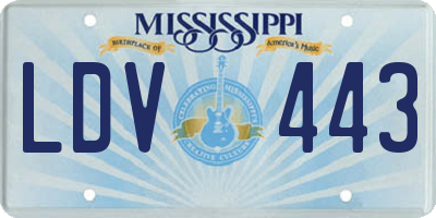 MS license plate LDV443