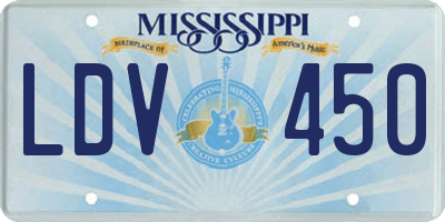 MS license plate LDV450