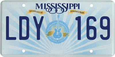MS license plate LDY169