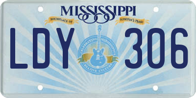 MS license plate LDY306