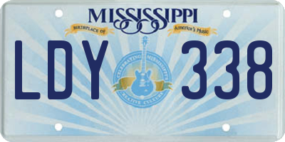 MS license plate LDY338