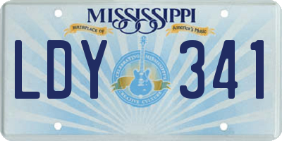 MS license plate LDY341