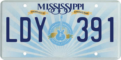 MS license plate LDY391