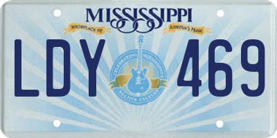 MS license plate LDY469