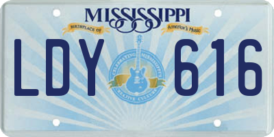MS license plate LDY616
