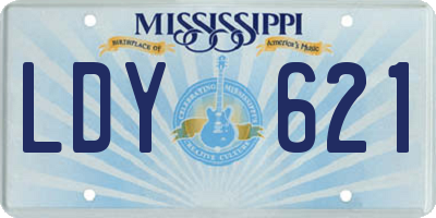 MS license plate LDY621