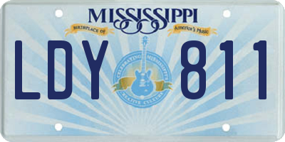 MS license plate LDY811