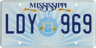 MS license plate LDY969