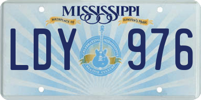 MS license plate LDY976
