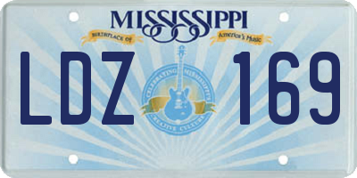 MS license plate LDZ169