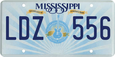 MS license plate LDZ556